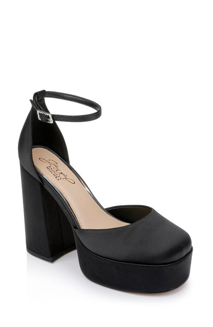 Black | Giada Round Toe Platform