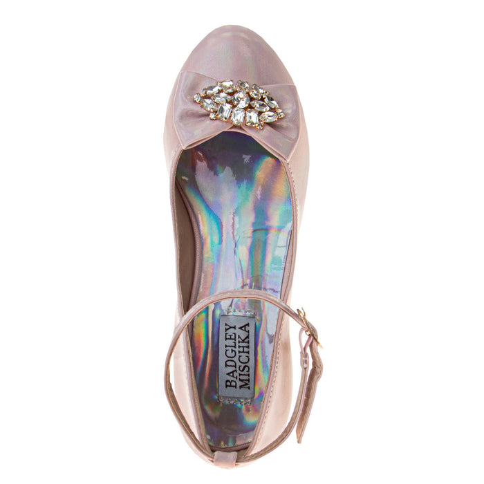 Pink | Girls' Ankle Strap Dress Pumps Top