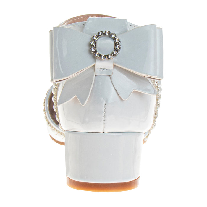 White Patent | Girls' Bow d'Orsay Dress Shoes Back