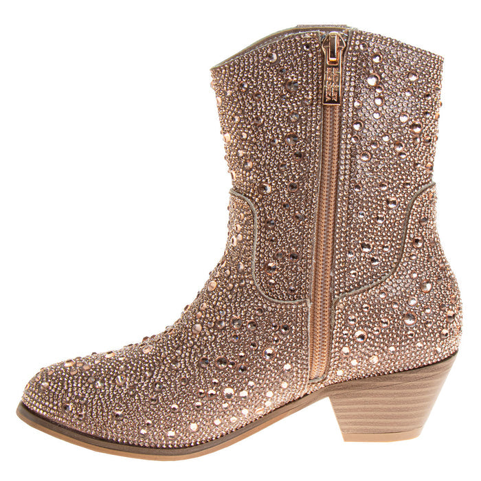 Rosegold | Girls’ Sparkly Cowgirl Boots