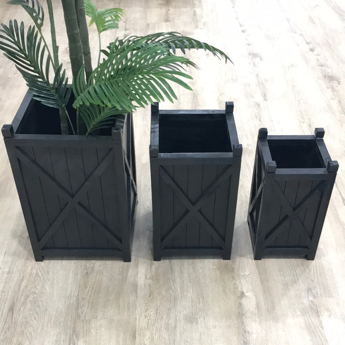 Hampton Planter Box Black Sml