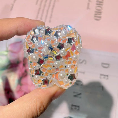Handmade Diamond A Tooth Storage Jar Resin Molds
