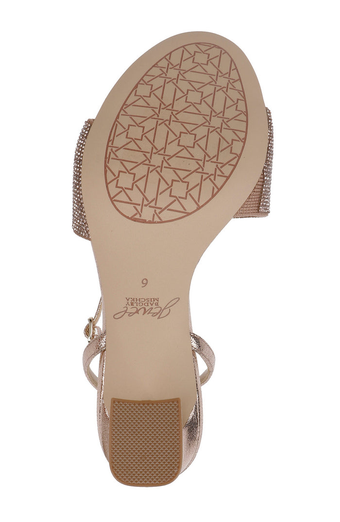 Rosegold | Hattie Block Heel Sandal with Ankle Strap