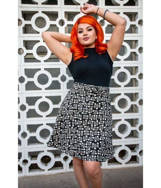 Heart of Haute Black Mock Neck Top