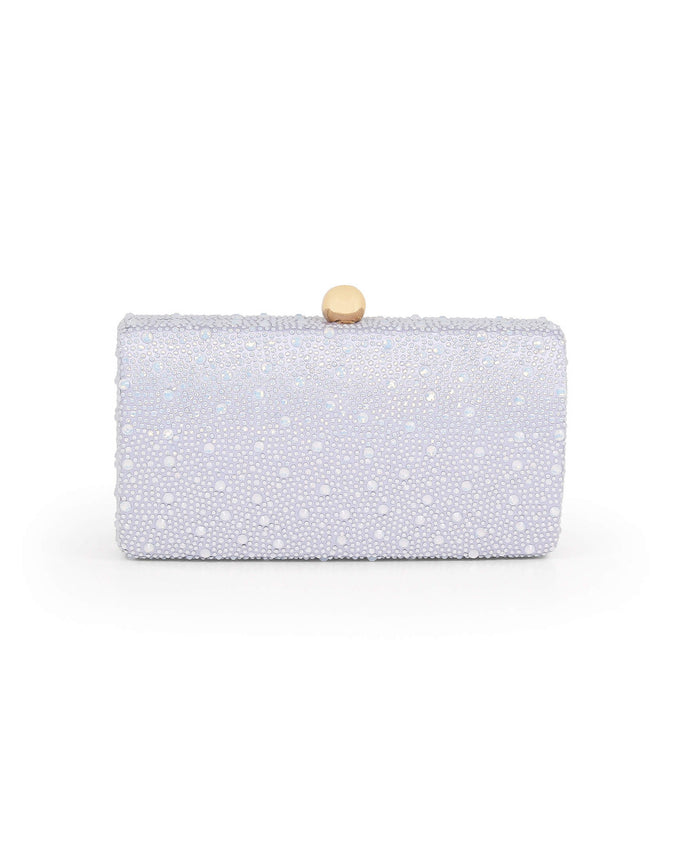 Blue | Heather Opal Crystal Minaudiere Back
