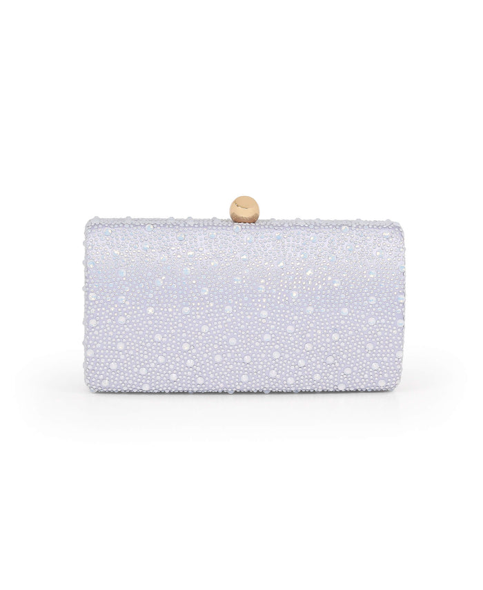 Heather Opal Crystal Minaudiere