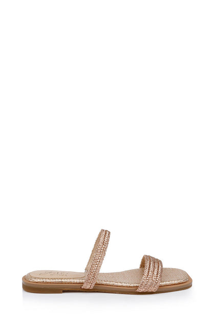 Rosegold | Helena Flat Summer Sandal