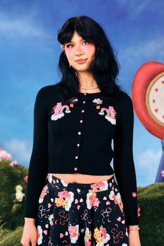 Hell Bunny Black Care Bears Cardigan