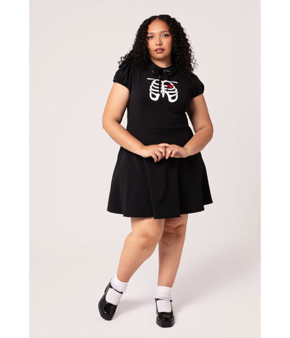 Hell Bunny Black Skeleton Girl Dress