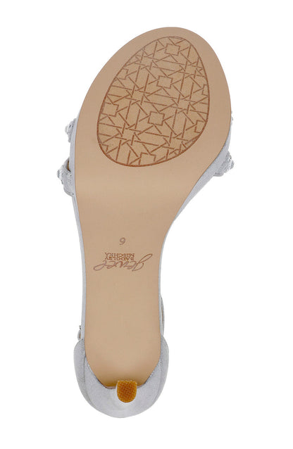 Silver | Hustle Platform with Gemstone-Studded Straps