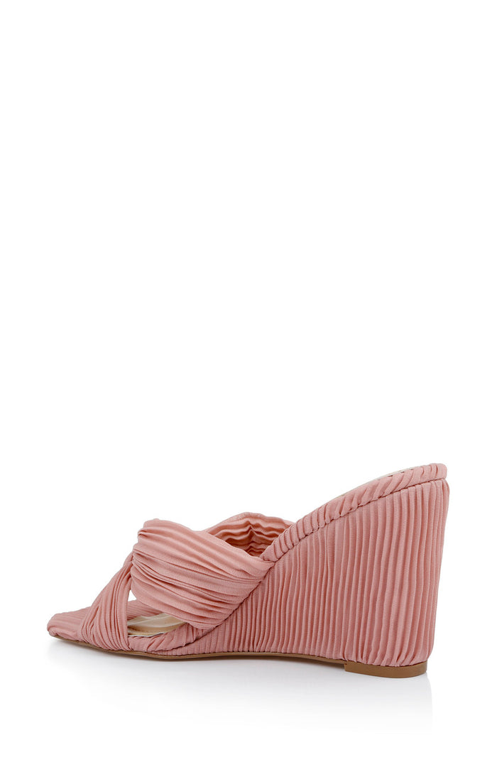 English Rose | Hype Pleated Wedge Mule