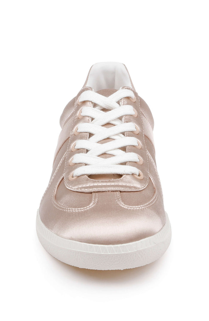 Nude Satin | Imara Satin Sneaker Front