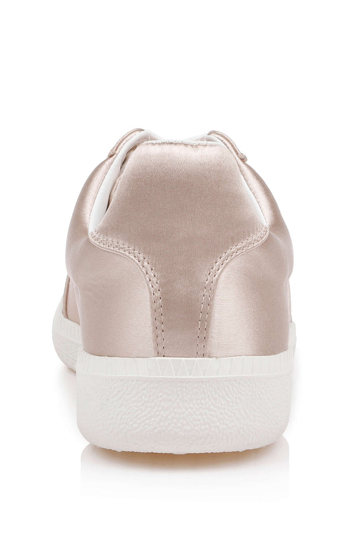 Nude Satin | Imara Satin Sneaker Back