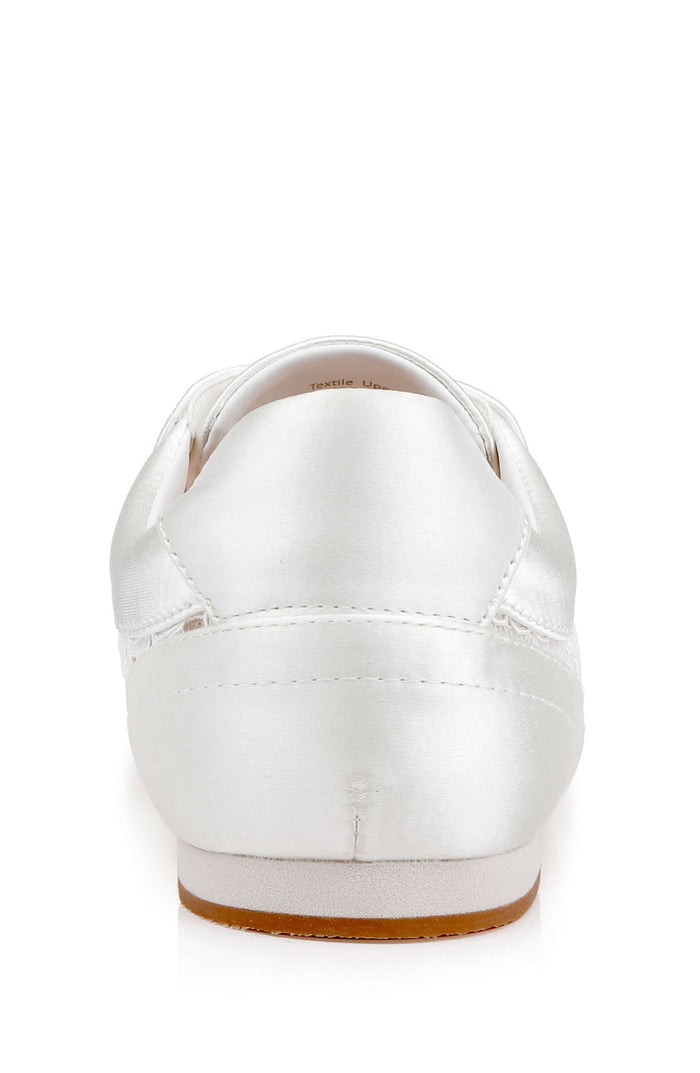 Ivory Lace | Inez Fashion Athletic Sneaker Back