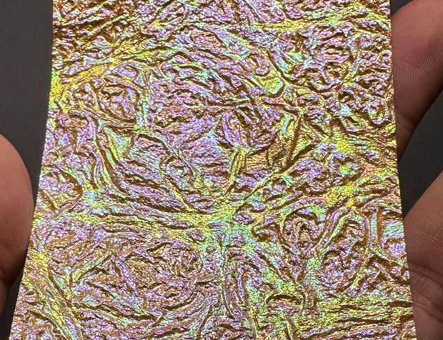 Iridescent Dichroic Film - Laser Gold