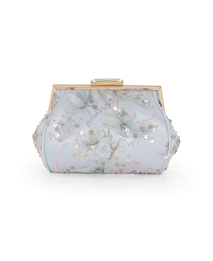 Iris Floral Pouch Clutch