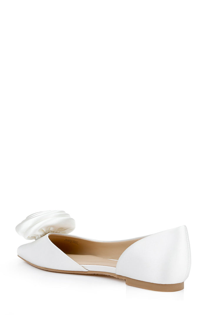 White | Jana d'Orsay Flats Back Side