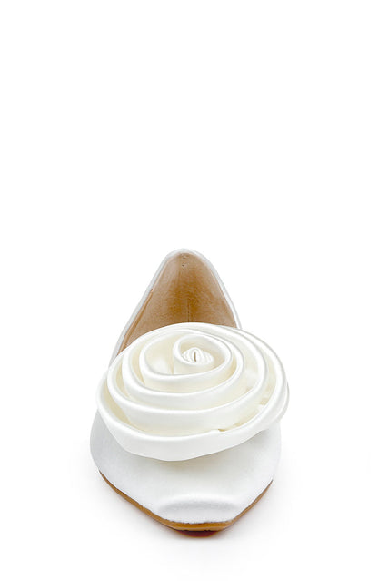 White | Jana d'Orsay Flats Front