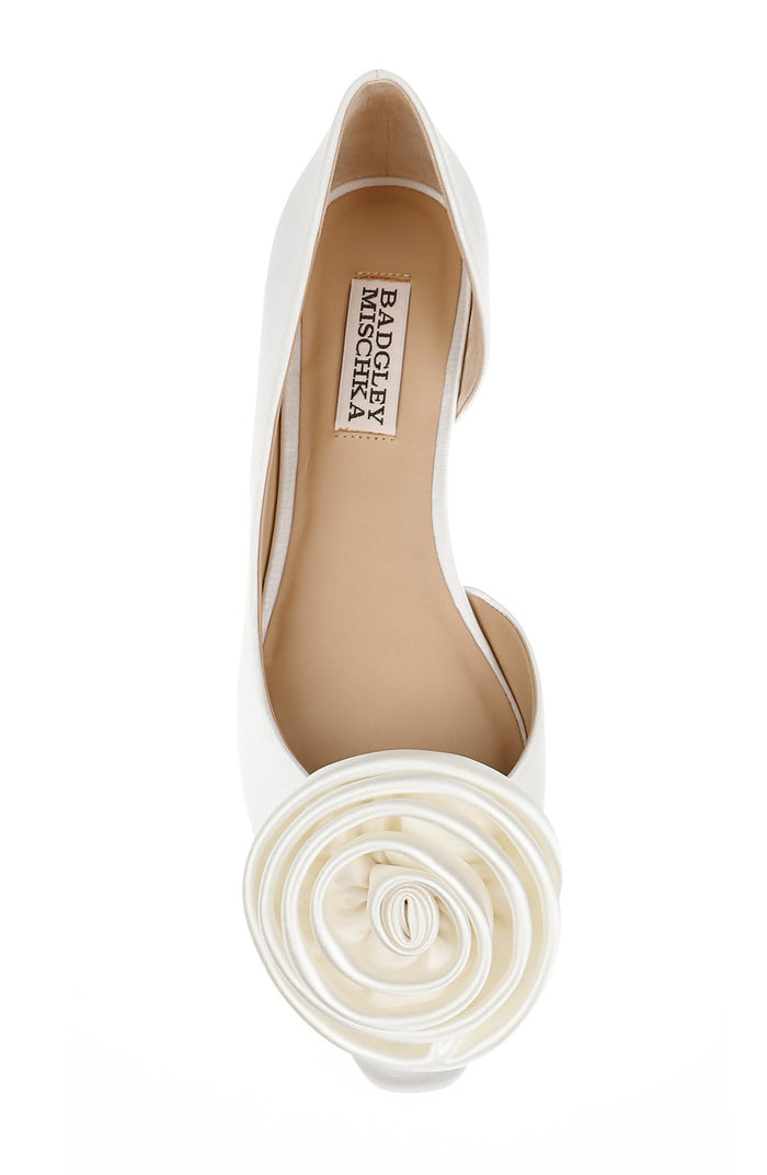 White | Jana d'Orsay Flats Top