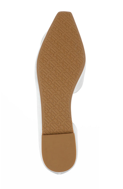 White | Jana d'Orsay Flats Sole