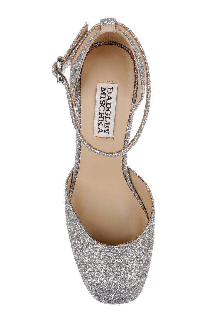 Silver Antique | Jayda Platform Pumps Top