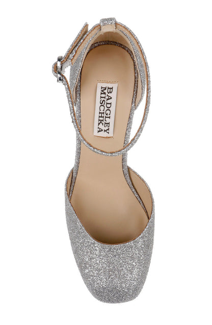 Silver Antique | Jayda Platform Pumps Top