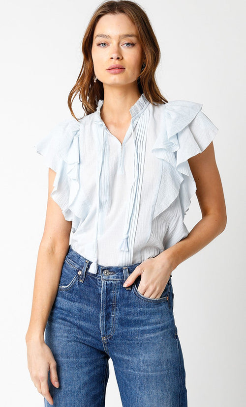 Jayla Ruffle Sleeve Blouse