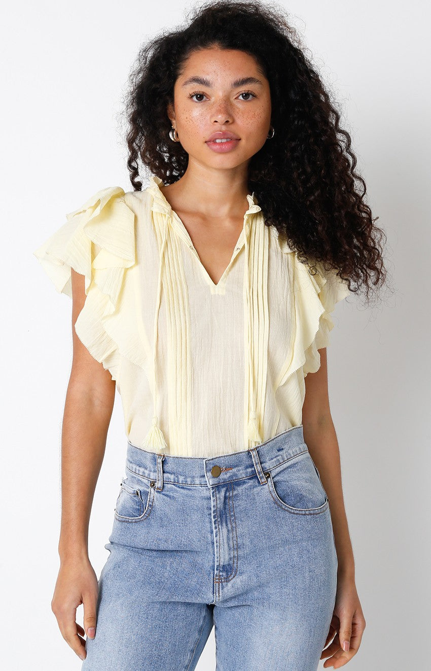 Jayla Ruffle Sleeve Blouse