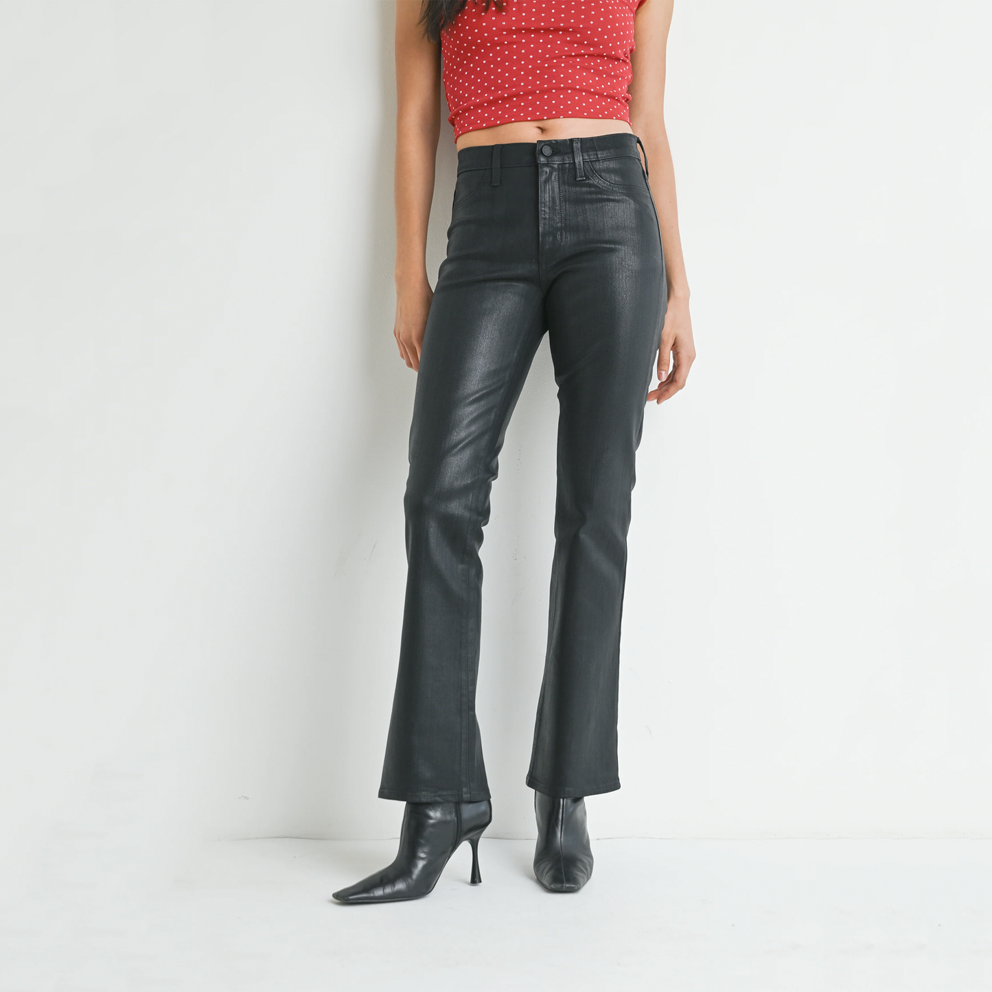 JBD Coated Slim Bootcut Jean
