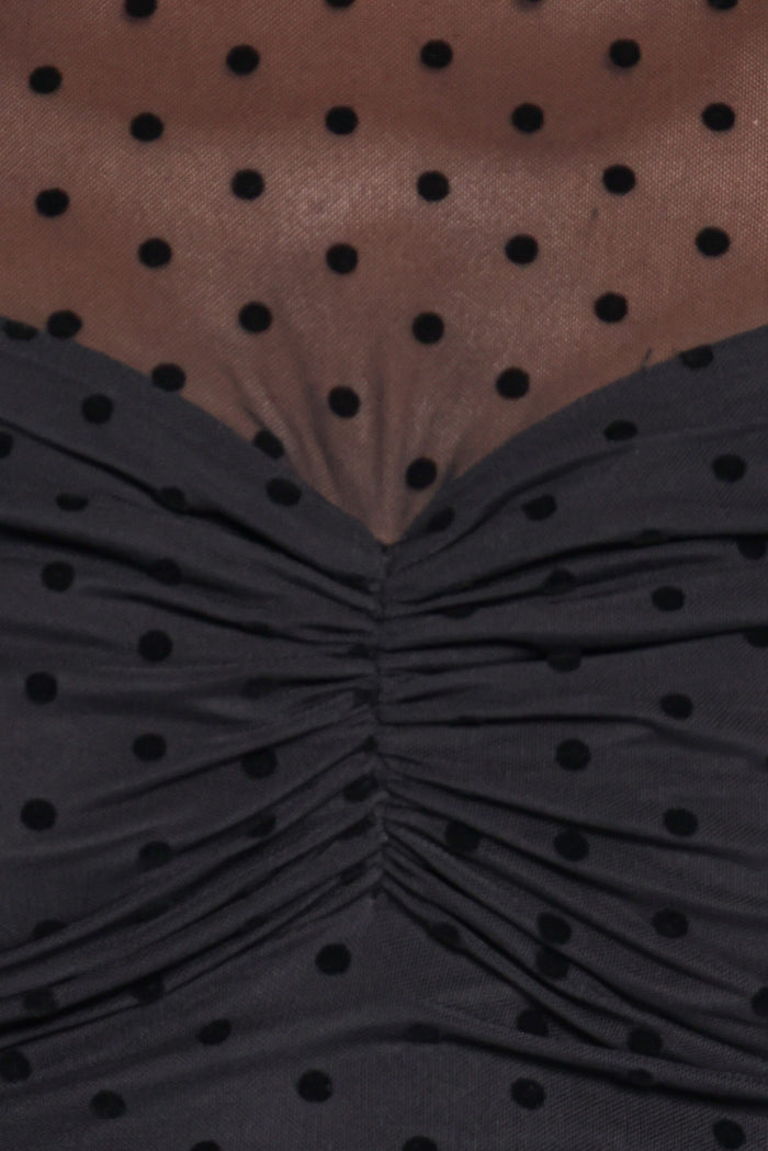 TOPS Jessie Sheer Top - Black