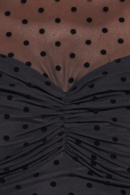 TOPS Jessie Sheer Top - Black
