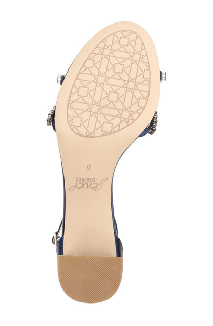 Navy | Joanne Strappy Block Heel Sole
