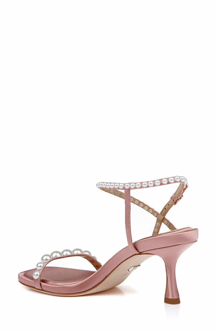 Blush | Jolie Mid Heeled Sandals Back Side