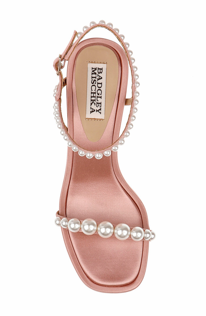 Blush | Jolie Mid Heeled Sandals Top