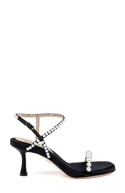 Black | Jolie Mid Heeled Sandals Side