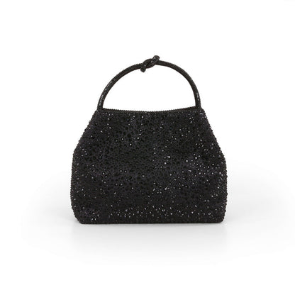 Black | Joy Mini Bucket Handbag Front