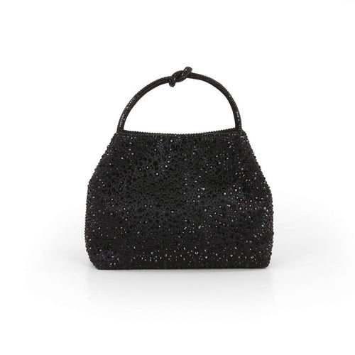 Black | Joy Mini Bucket Handbag Front