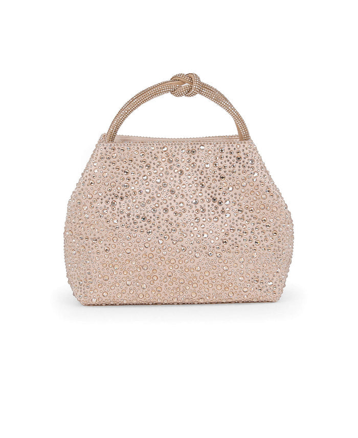 Champagne | Joy Mini Bucket Handbag Front