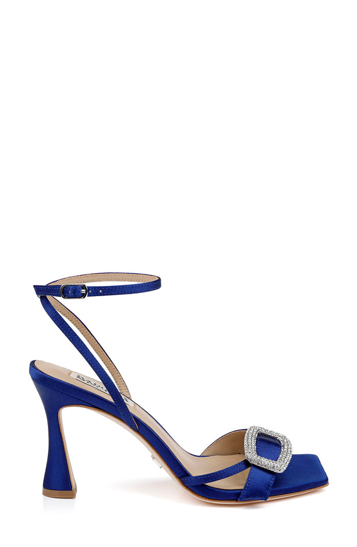 Indigo | Judith Heeled Square Toe Sandals Side