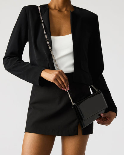 JULIANA BAG BLACK PATENT