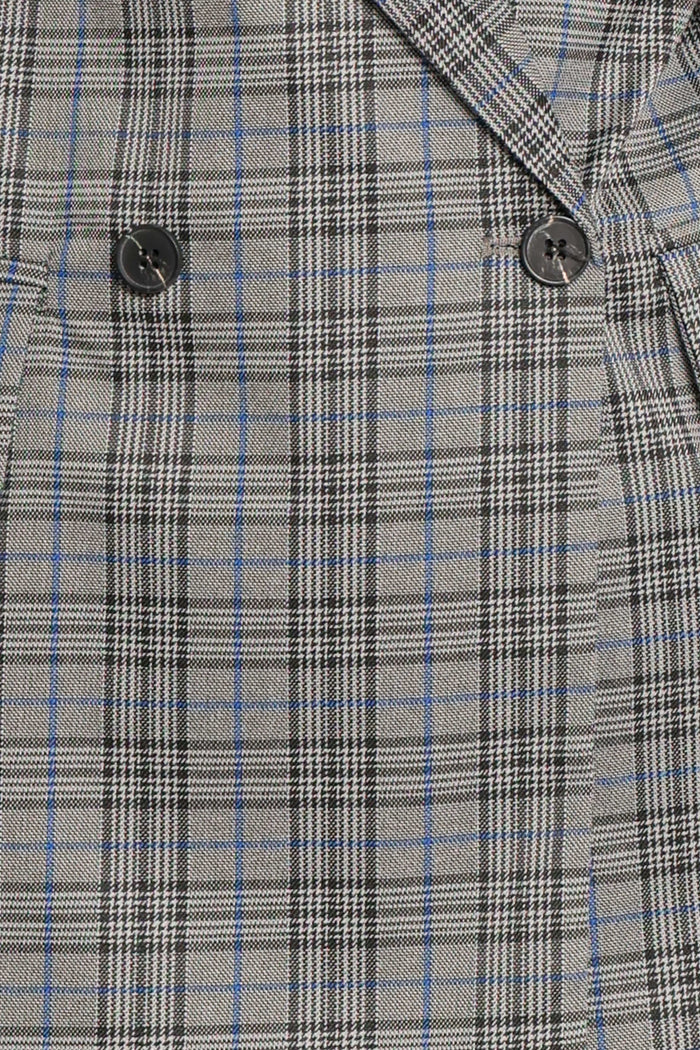 OUTERWEAR Juliette Blazer - Grey/Blue Plaid