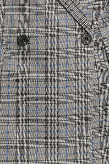 OUTERWEAR Juliette Blazer - Grey/Blue Plaid