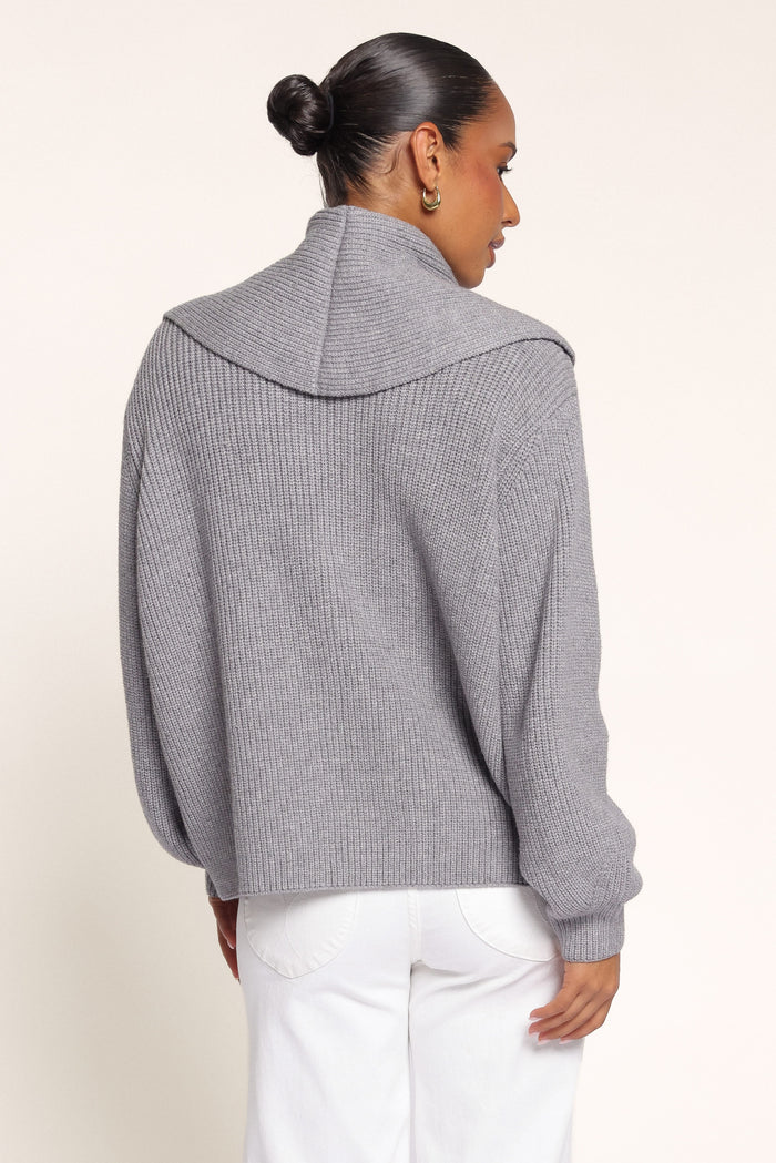 KNITWEAR Kailana Cardigan - Grey Marle