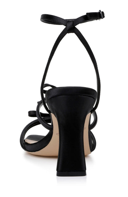 Black | Kiyomi Delicate Sandal with Bow Straps