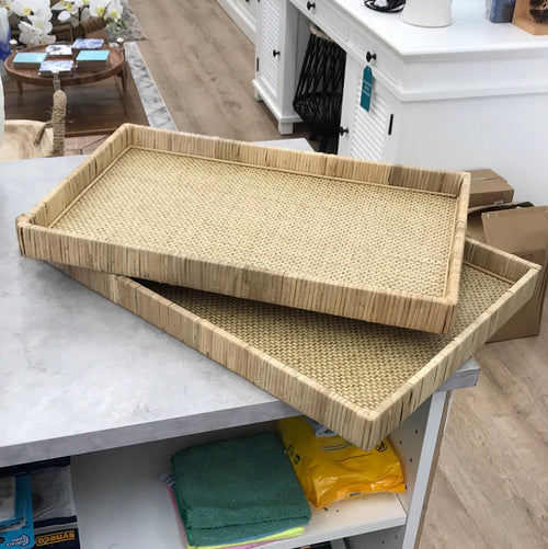 Knight Rattan Tray Large