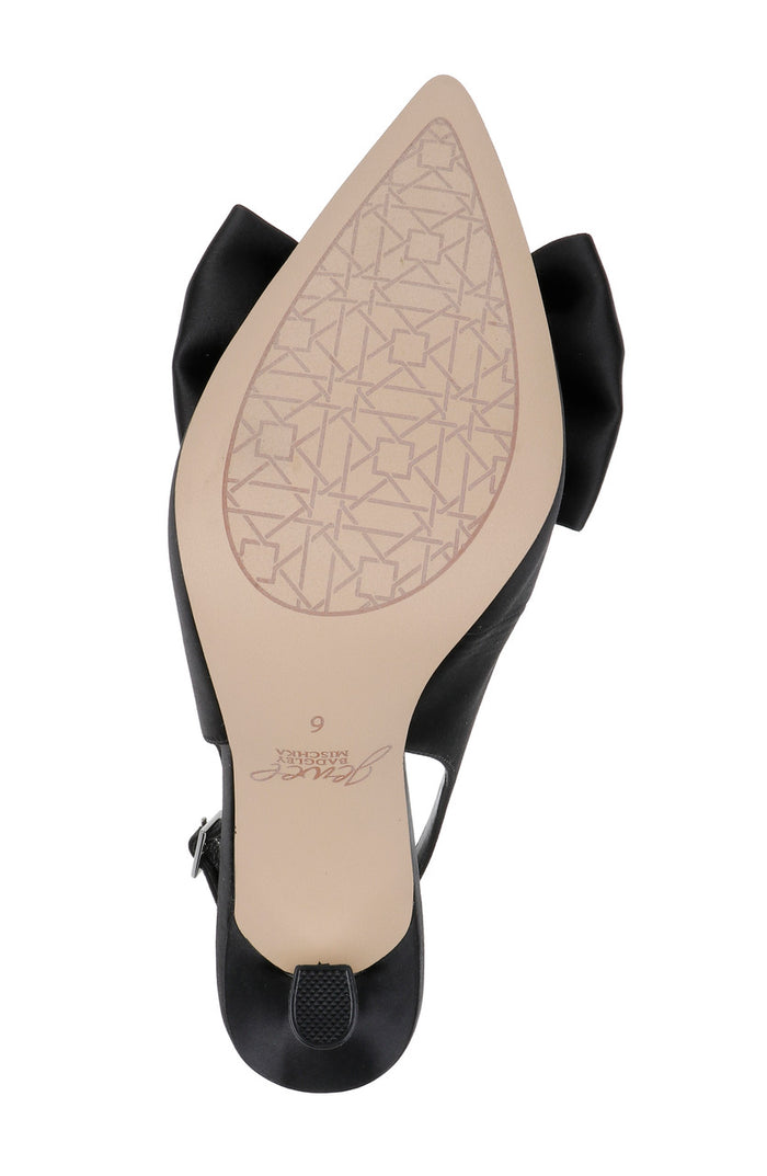 Black | Kourtnay Stiletto Slingback with Large Bow