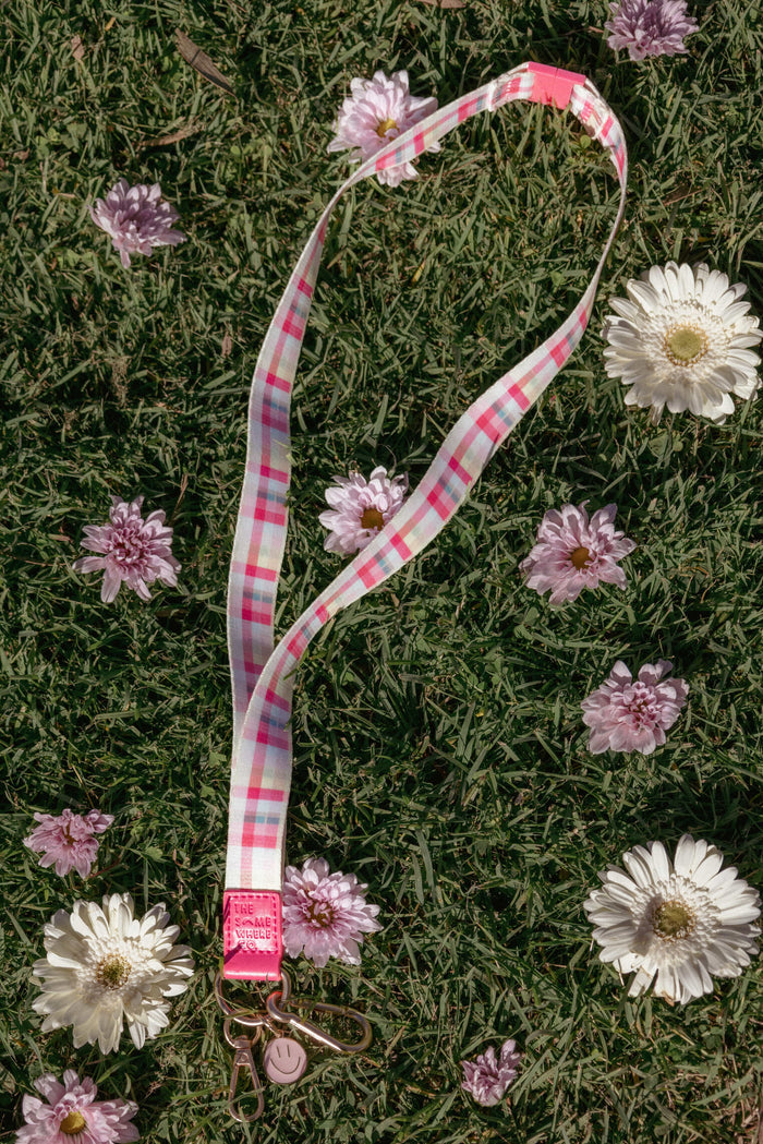 ACCESSORIES Lanyard - Pink Picnic Plaid