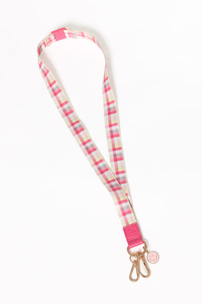 ACCESSORIES Lanyard - Pink Picnic Plaid