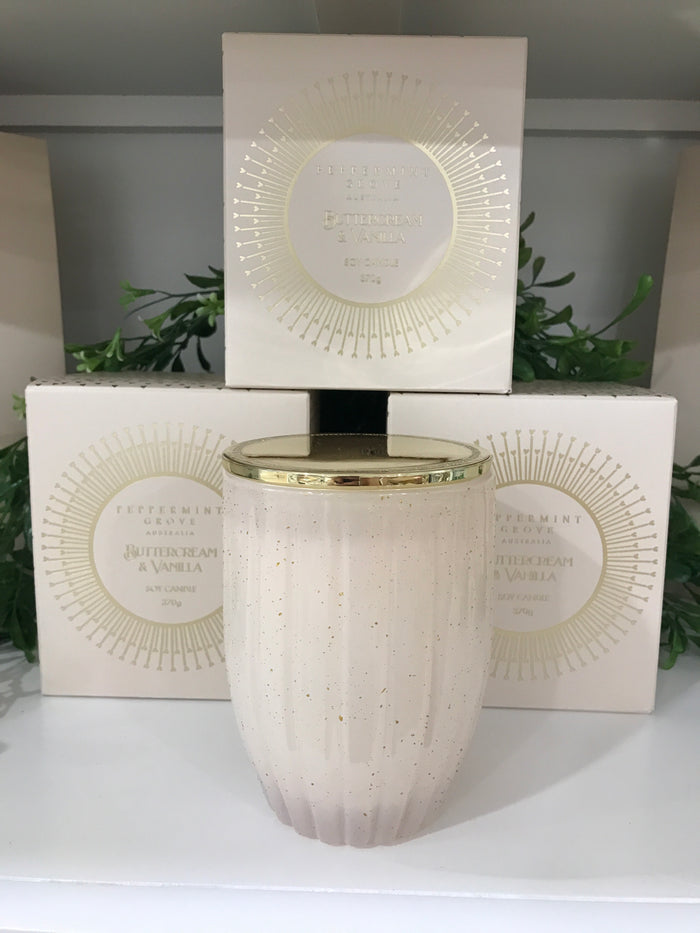 Large candle- Buttercream and Vanilla