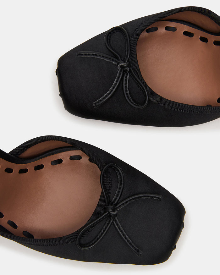 LARINA BLACK SATIN